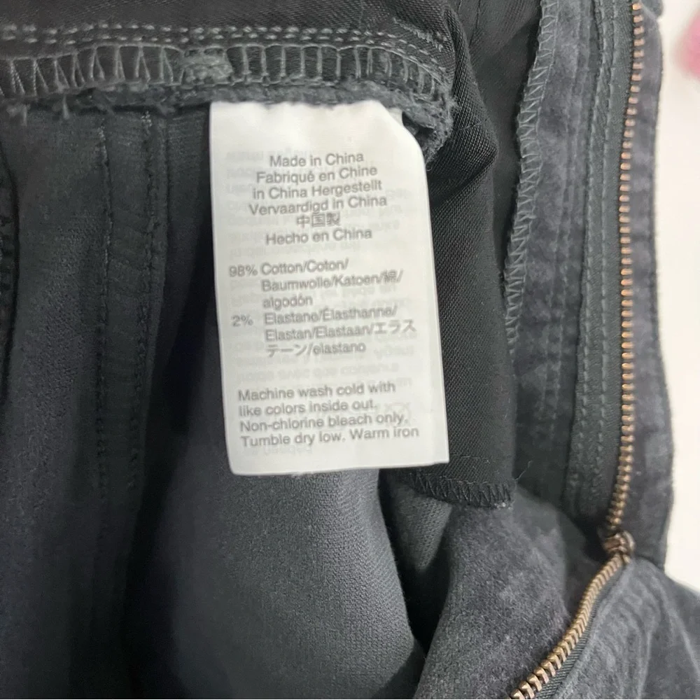 J.Crew Mercantile Gray Velvet Skinny Ankle Pants